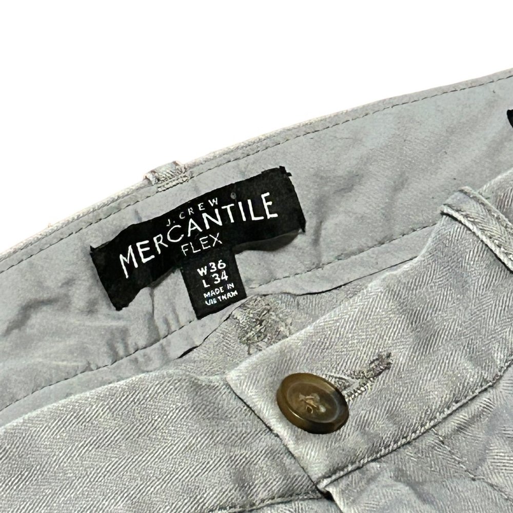 Mens J Crew Stretch Chinos (Gray) - 36W x 34L - Picture 4 of 4